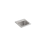 Toccata Drop-In Stainless Steel 15 in. 1-Hole Single Bowl Bar Kitchen Sink