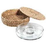 Garden Terrace 13.5 in. Chip and Dip Server with Container and Lid