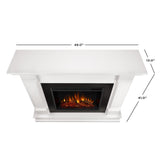 Silverton 48 in. Electric Fireplace in White - Super Arbor