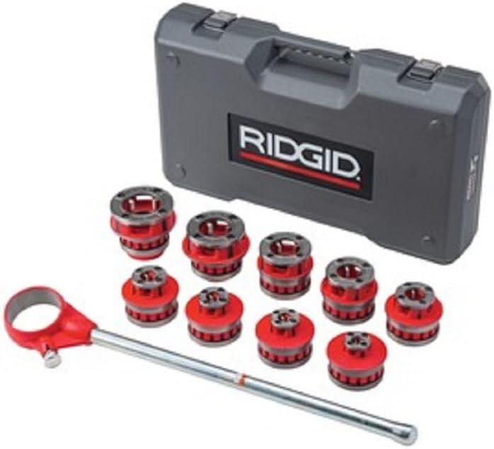 RIDGID 1/8 in. to 2 in. NPT 12-R Exposed Ratchet Threader Set