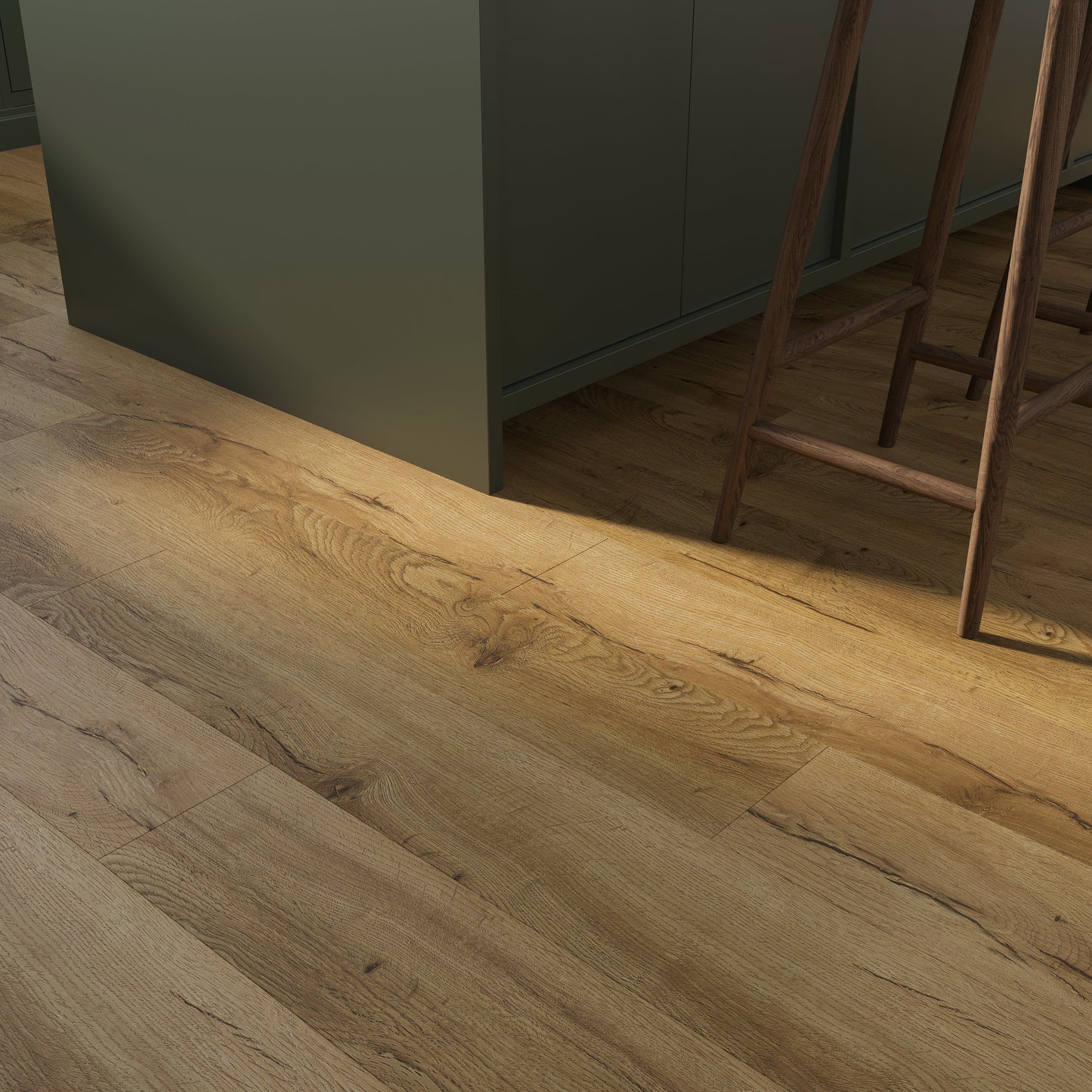 Lucida USA MaxCore Pioneer Oak 7-3/32-in Wide x 5-1/2-mm Thick Waterproof Interlocking Luxury Vinyl Plank Flooring (24.5-sq ft)
