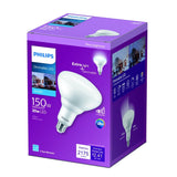 Philips 150-Watt Equivalent BR40 Dimmable LED Energy Saving Light Bulb, Daylight 5000K, 4-Pack