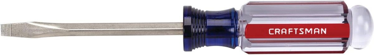 CRAFTSMAN Acetate Handle 1/4-in x 4-in Slotted Screwdriver