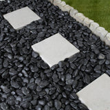 Rain Forest 1 in. to 2 in., 20 lb. Medium Black Super Polished Pebbles