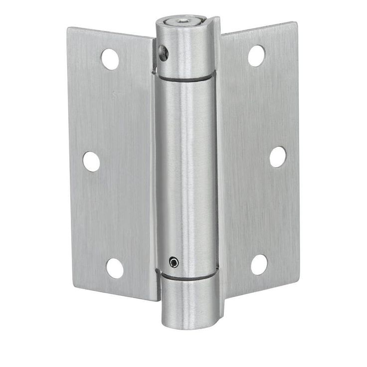 3-1/2 in. Satin Chrome Adjustable Spring Door Hinge