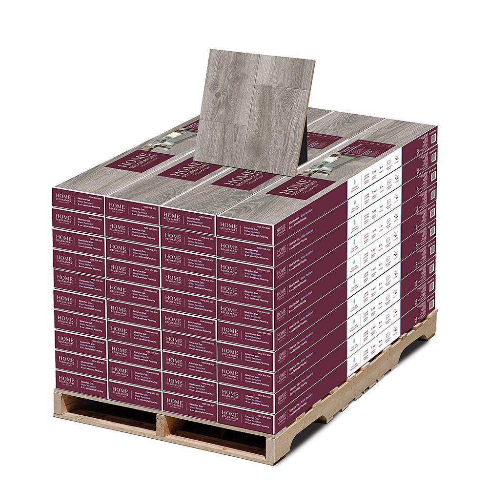 8 mm T x 7-1/2 in. W x 50-2/3 in. L Ghost Ship Maple Water Resistant Laminate Flooring (23.69 sq. ft./case) - Super Arbor