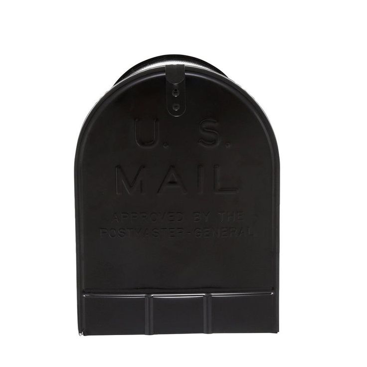 Gibraltar Mailboxes Stanley Extra Large, Steel, Post Mount Mailbox, Black, ST200B00