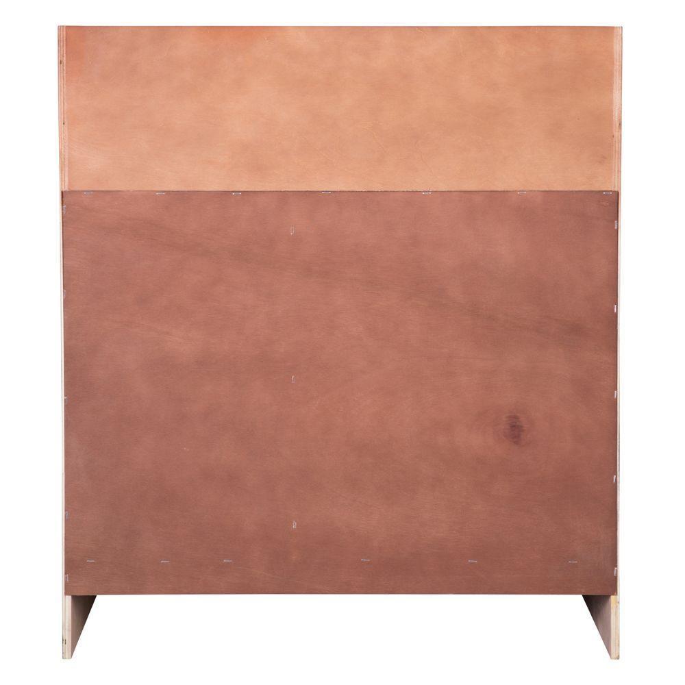 Naples 36 in. W Bath Vanity Cabinet Only in Warm Cinnamon with Right Hand Drawers - Super Arbor