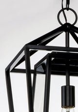 Maxim 3178 Artisan 21" Tall Outdoor Pendant, Black, Clear Glass