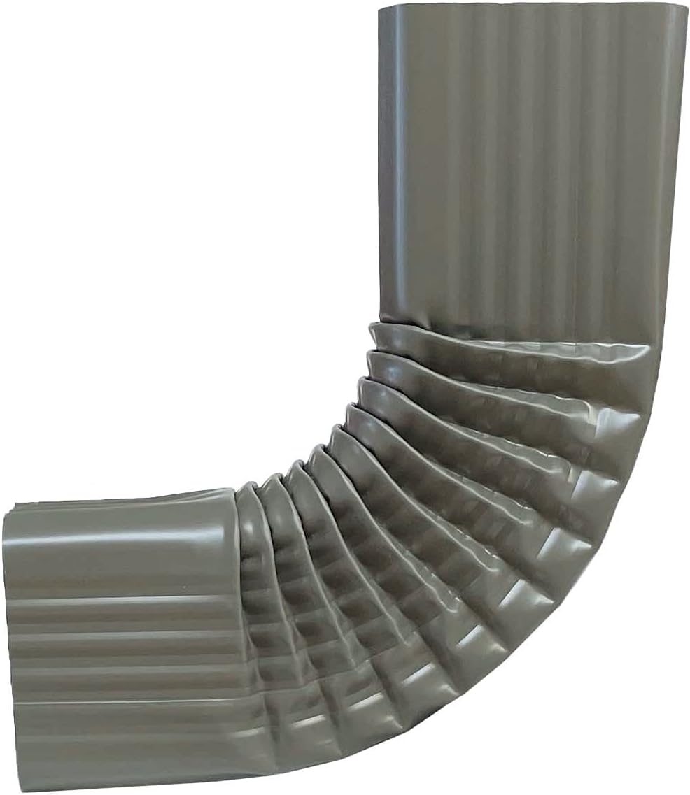 2x3 Aluminum B-Style Downspout Elbow, Terra Bronze (ABE23TB)
