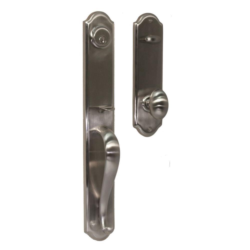 Elegance Single Cylinder Oil-Rubbed Bronze Philbrook Door Handleset with Julienne Knob - Super Arbor