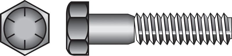 Hillman 3/8 in. Diameter x 2-1/4 in. Length Grade 8 Heat-Treated Steel Hex Head Cap Screw, 50-Pack