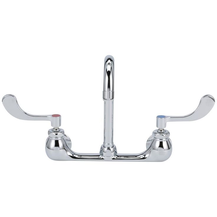 Aquasense 8 in. Centerset 2-Handle Service Sink Faucet in Chrome