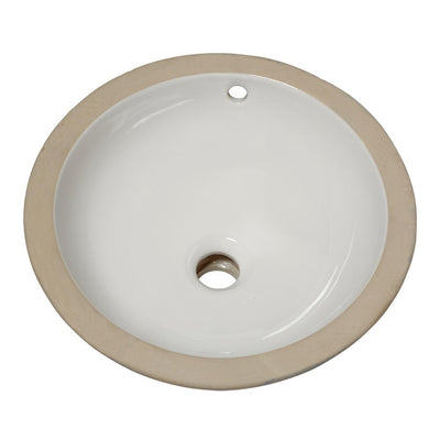 American Standard Orbit Undermount Bathroom Sink in White - Super Arbor