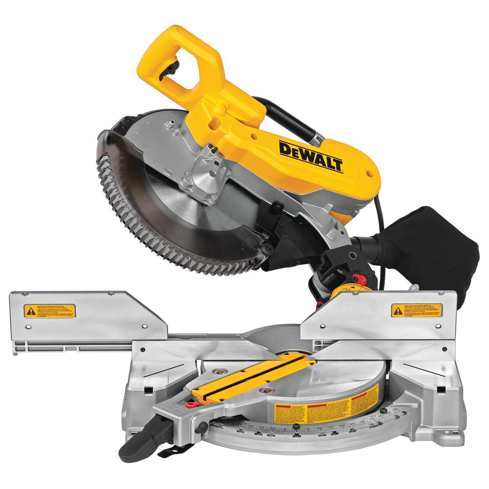 15 Amp Corded 12 in. Compound Double Bevel Miter Saw - Super Arbor