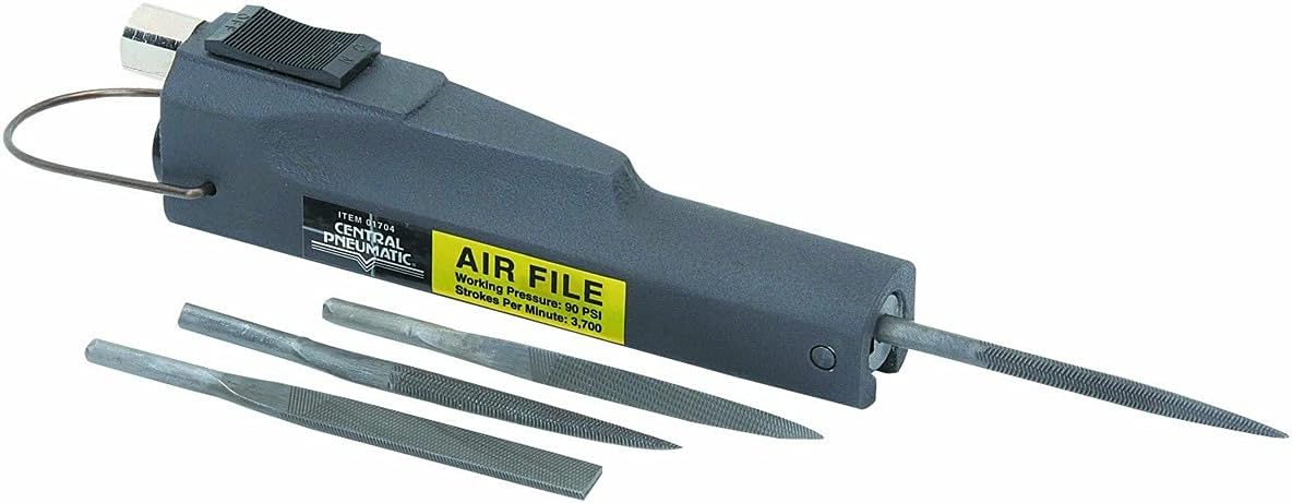 Central Pneumatic Air File Set with 4 Files, 3,700 BPM, 3/8" Stroke