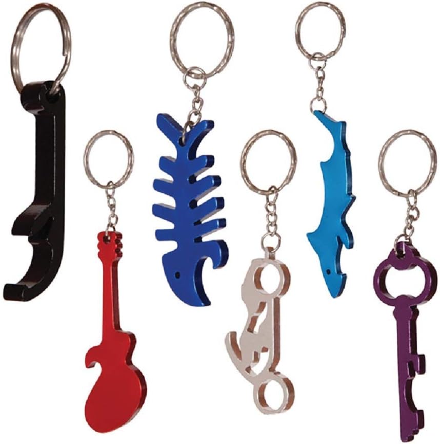 Hillman 1 in. D Aluminum Assorted Bottle Opener Key Chain
