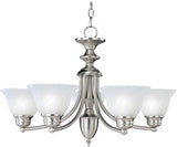 Maxim Lighting Malaga 5-Light Chandelier, Satin Nickel, 25 in. Wide