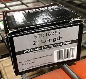 Steelhead SS Straight Brad Nails 2" x 16 GA