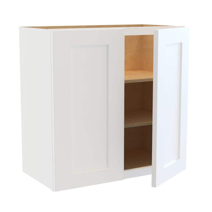 Home Decorators Collection Newport 24 in. W x 12 in. D x 24 in. H Assembled Plywood Wall Bridge Kitchen Cabinet in Pacific White with Soft Close
