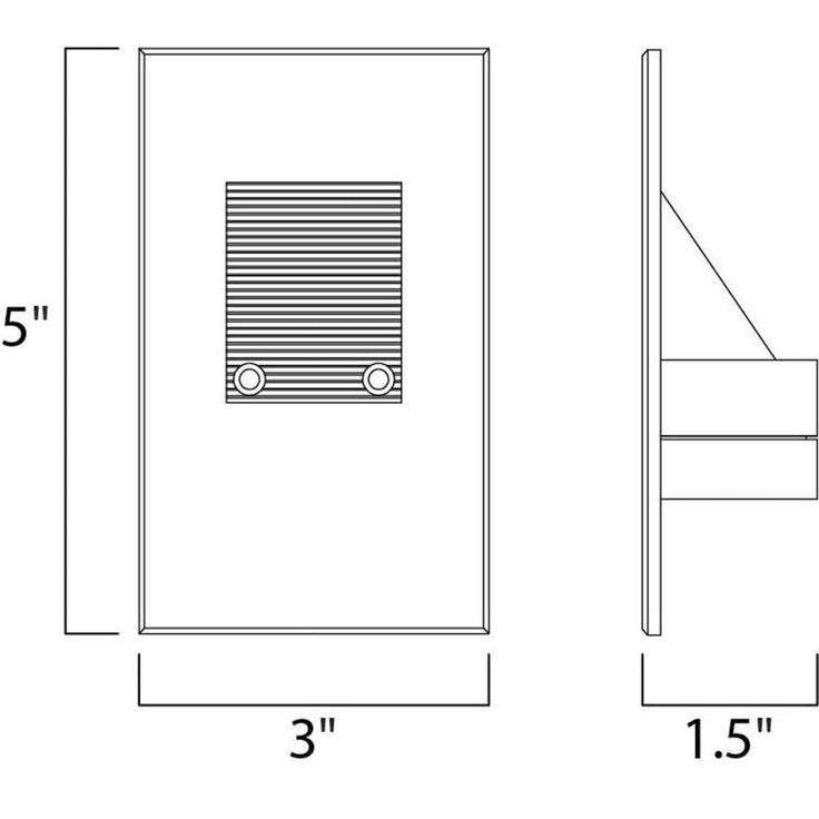 Maxim Lighting -Pack Path Standard (1.2-Lumen) 4-Watt Brushed Aluminum Line Voltage Hardwired Integrated LED Path Light