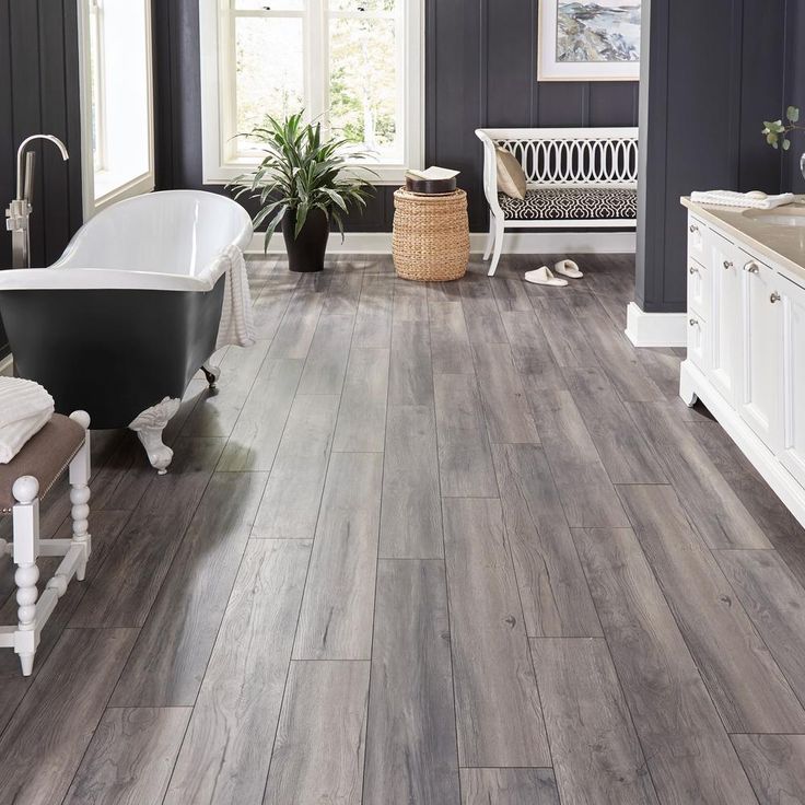 Home Decorators Collection EIR Waveford Gray Oak 12 mm Thick x 7-1/2 in. Wide x 50-2/3 in. Length Laminate Flooring (18.42 sq. ft. / case)