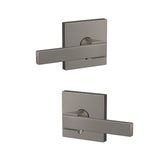 Schlage Custom Northbrook Lever with Collins Trim, Matte Black – Combined Interior Hall/Closet & Bed/Bath Door Lever