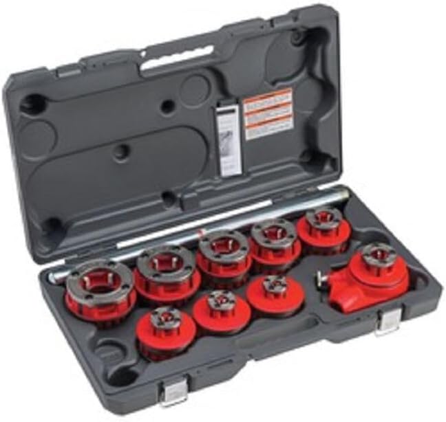 RIDGID 1/8 in. to 2 in. NPT 12-R Exposed Ratchet Threader Set