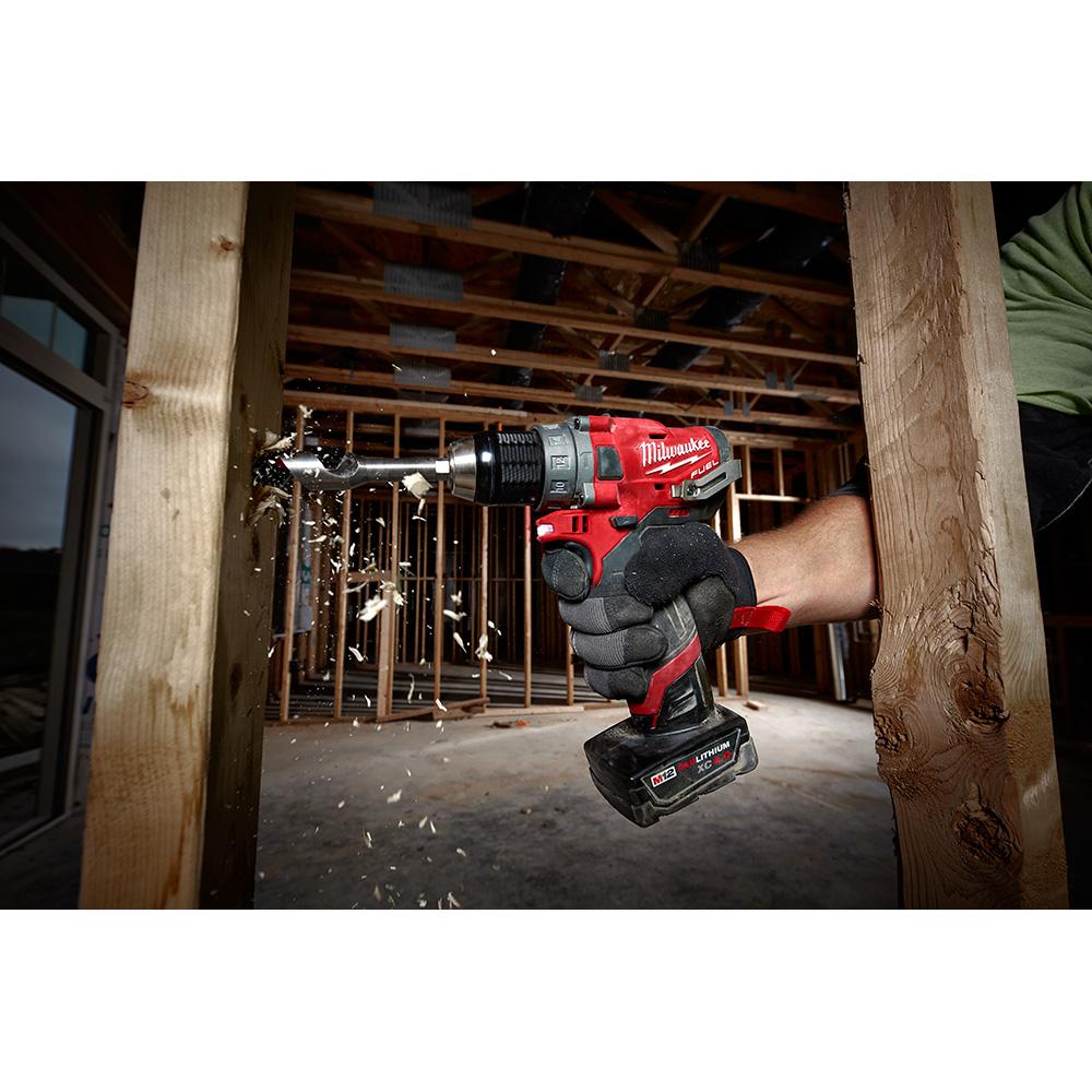 M12 FUEL 12-Volt Lithium-Ion Brushless Cordless 1/2 in. Hammer Drill Kit with 4.0 Ah and 2.0 Ah Battery and Hard Case