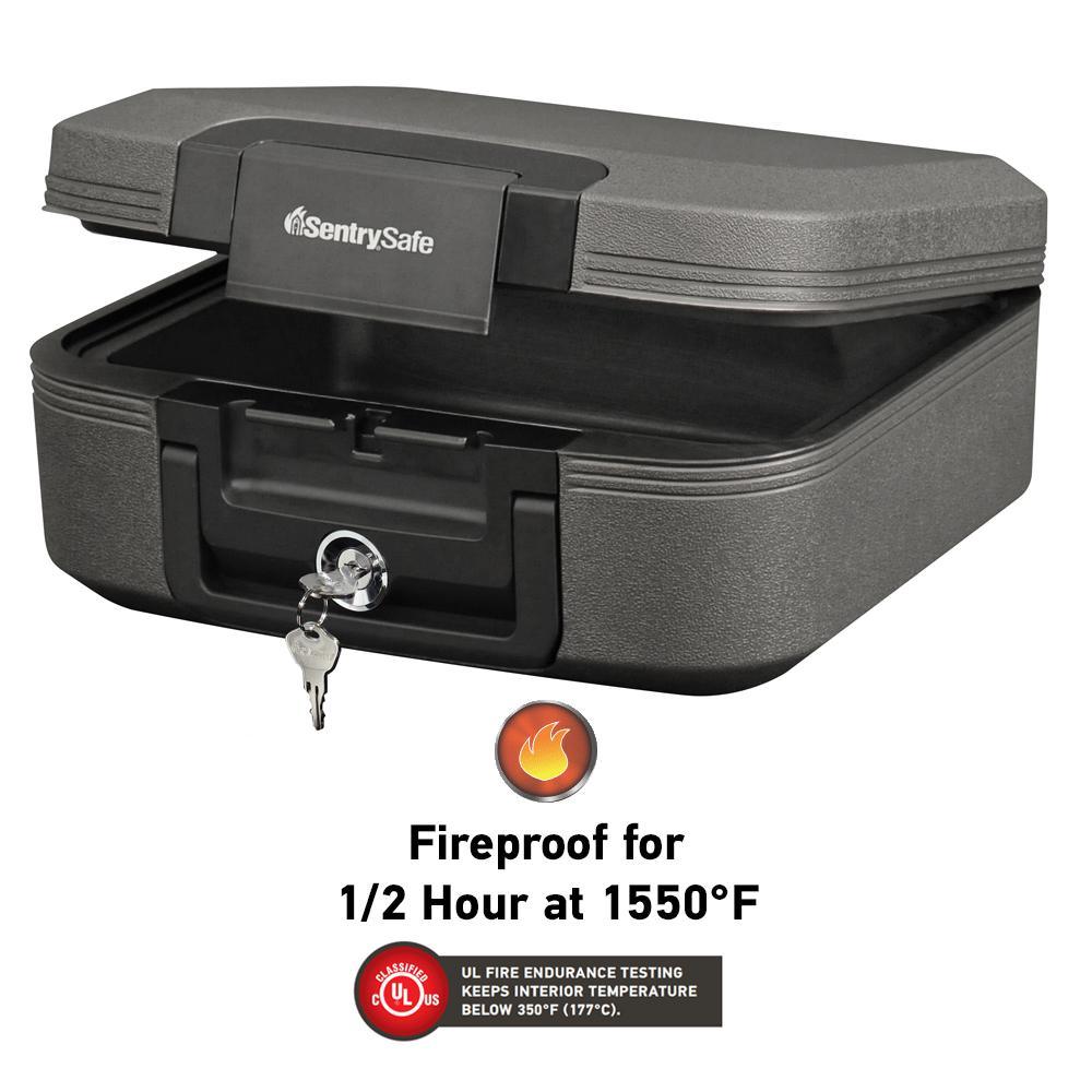 CHW20121 0.28 cu ft Fireproof Safe and Waterproof Safe with Key Lock - Super Arbor