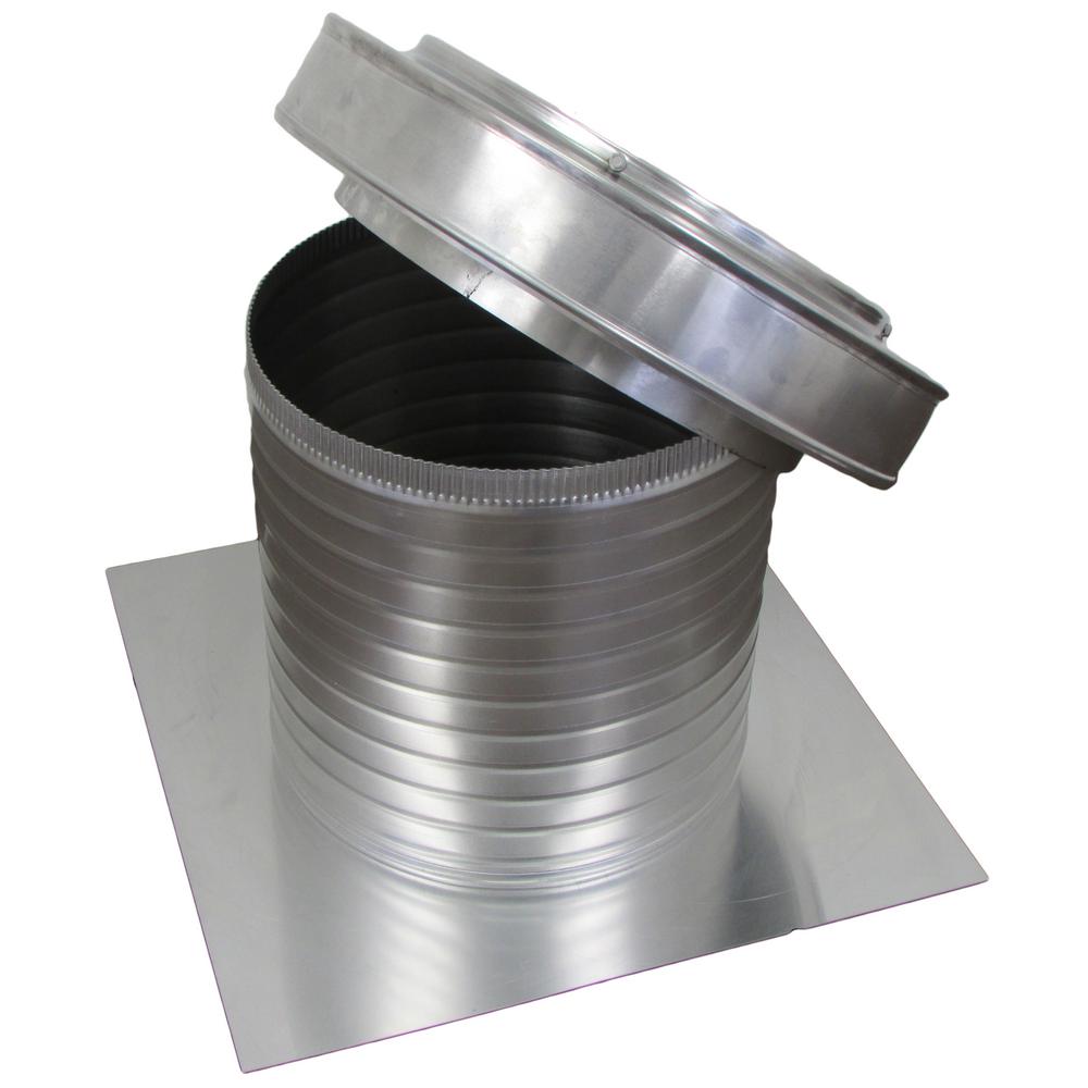 12 in. Dia Keepa Vent an Aluminum Roof Vent for Flat Roofs - Super Arbor