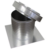 12 in. Dia Keepa Vent an Aluminum Roof Vent for Flat Roofs - Super Arbor