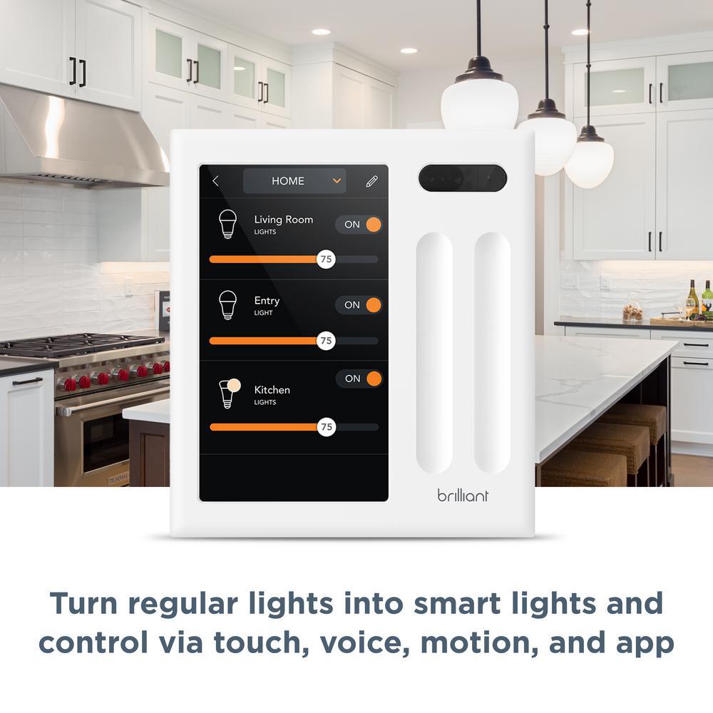 Smart Home Control (2-Switch Panel) for Amazon Alexa, Google Assistant, Apple HomeKit, Ring, Sonos and More - Super Arbor