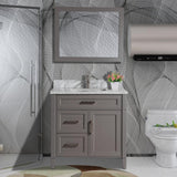 Savona 72 in. W x 22 in. D x 36 in. H Bath Vanity in Espresso with Vanity Top in White with White Basin and Mirror - Super Arbor