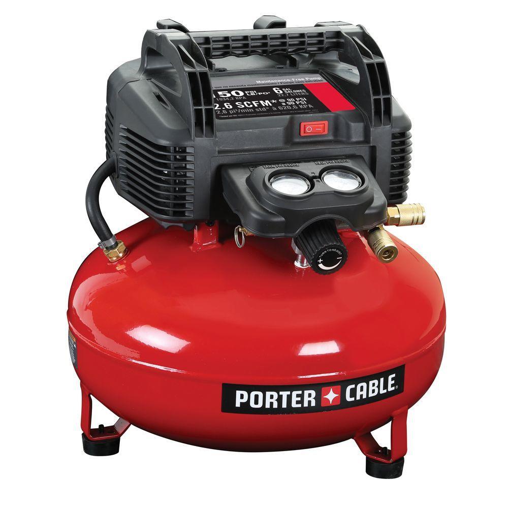 6 Gal. 150 PSI Portable Electric Air Compressor and 18-Gauge Brad Nailer Combo Kit (1-Tool) - Super Arbor