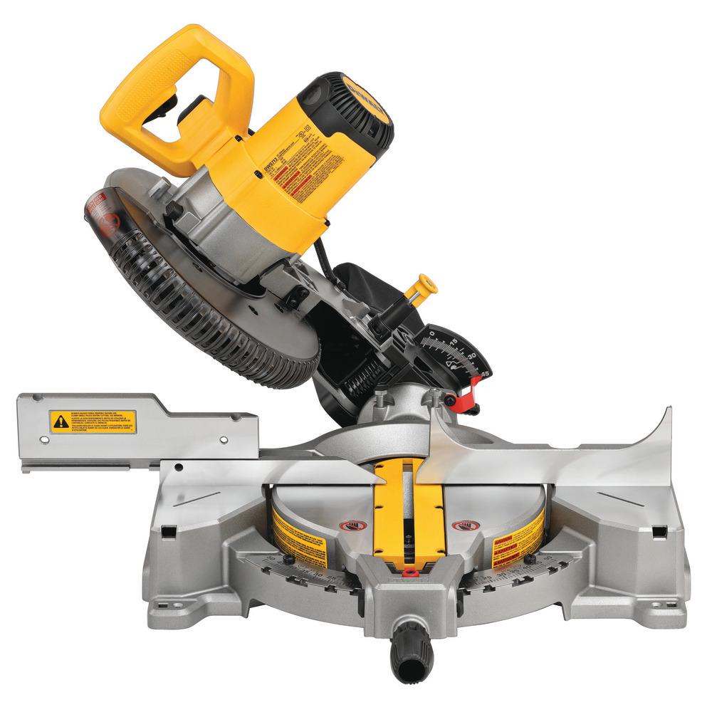 15 Amp Corded 10 in. Compound Single Bevel Miter Saw - Super Arbor