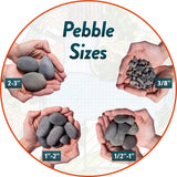 Southwest Boulder & Stone 1.17 cu. ft. 1/2 in. to 1 in. Buff Mexican Beach Pebble Smooth Round Rock for Gardens, Landscapes and Ponds - Super Arbor