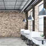 White Washed Brick 6 in. x 24 in. Textured Porcelain Floor and Wall Tile (14 sq. ft./Case) - Super Arbor