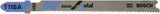 Bosch T118A Jigsaw Blades, 3-5/8 in., 17–24 TPI, T‑Shank, High-Speed Steel, 5-Pack