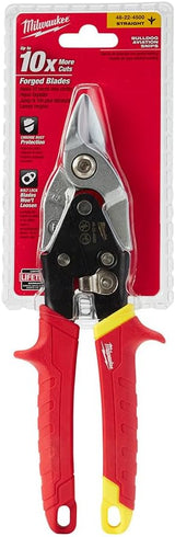 Milwaukee 9 in. Straight-Cut Bulldog Aviation Snips
