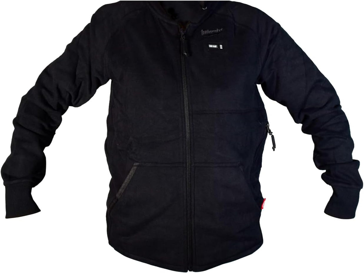Milwaukee Women’s 2X-Large M12 12-Volt Lithium-Ion Cordless Black Heated Hoodie Kit with (1) 2.0 Ah Battery and Charger