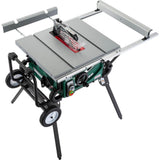 10 in. 2 HP Portable Table Saw with Roller Stand - Super Arbor