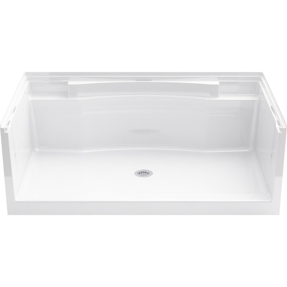 Accord 36 in. x 60 in. Single Threshold Shower Base in White - Super Arbor