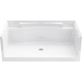 Accord 36 in. x 60 in. Single Threshold Shower Base in White - Super Arbor