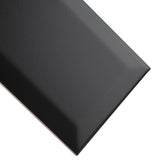 Merola Tile Crown Heights Beveled 3 in. x 6 in. Matte Black Ceramic Wall Tile (6.03 sq. ft. / Case)