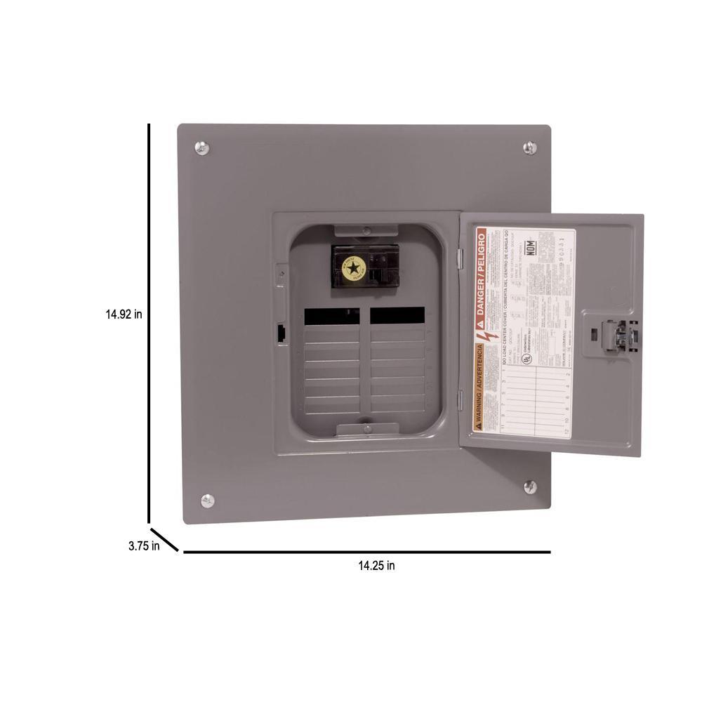 QO 100 Amp 12-Space 12-Circuit Indoor Main Breaker Load Center with Cover - Super Arbor