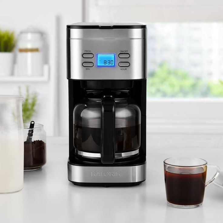 12-Cup Stainless Steel Programmable Digital Coffee Maker