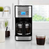 12-Cup Stainless Steel Programmable Digital Coffee Maker