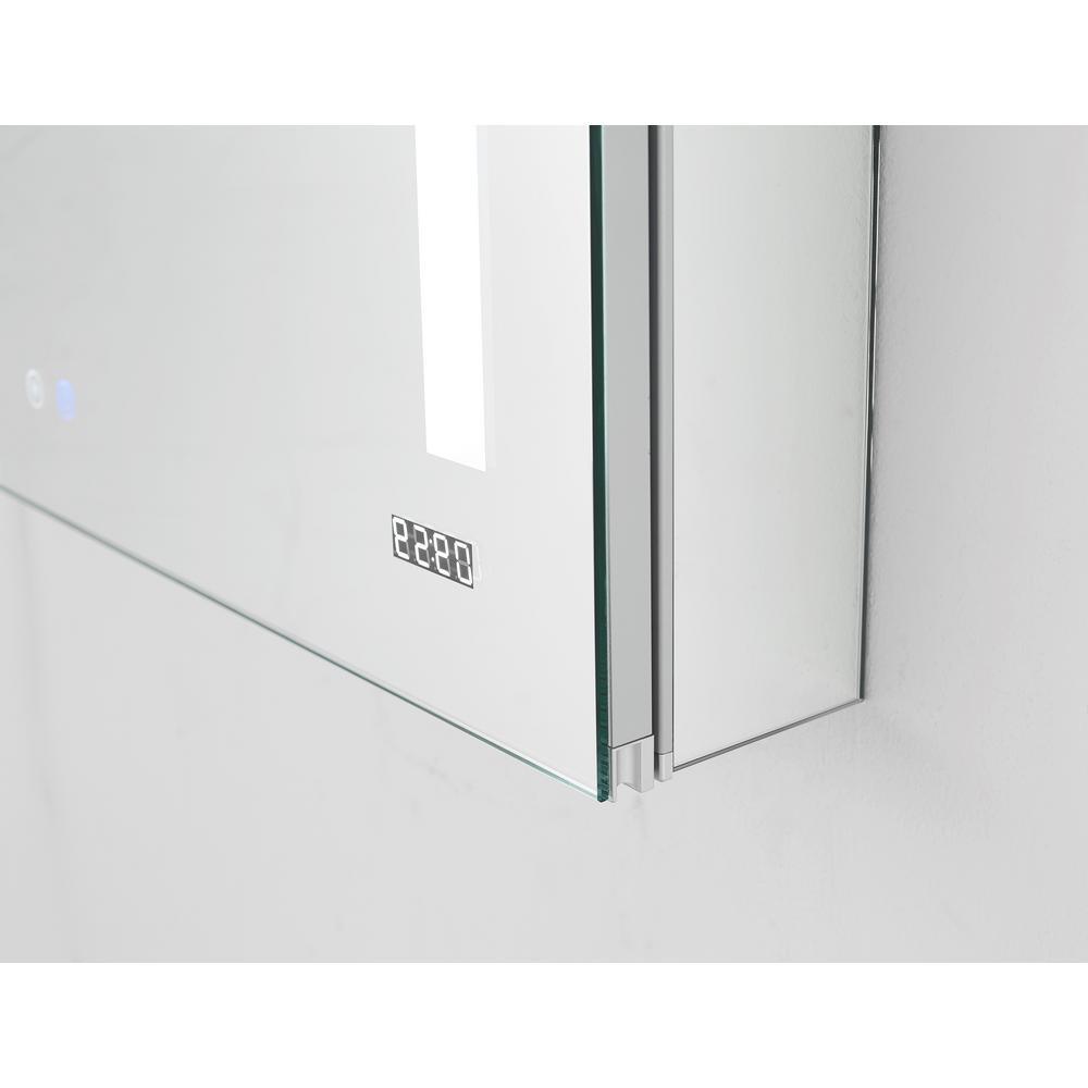Signature Royale 24 in W x 30 in. H Recessed or Surface Mount Medicine Cabinet with Single Door,LED Lighting,Right Hinge - Super Arbor