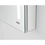 Signature Royale 24 in W x 30 in. H Recessed or Surface Mount Medicine Cabinet with Single Door,LED Lighting,Right Hinge - Super Arbor